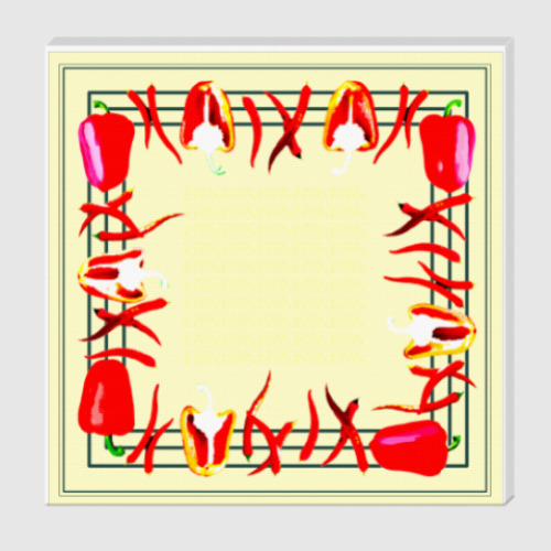 Холст сладкие и острые перцы