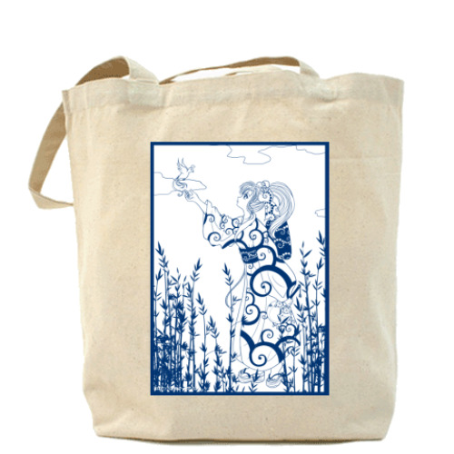 Сумка шоппер  'Птичка'