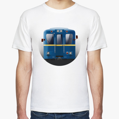 Футболка с принтом Арт вагона 81-702 'Д'  Электровоз