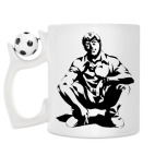 Кружка с футбольным мячиком