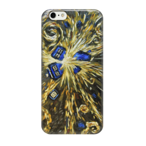 Чехол для iPhone 6/6s Тардис Ван Гога (Van Gogh Tardis)