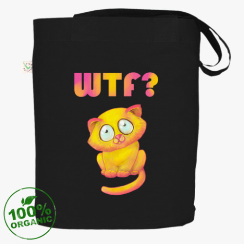 Сумка шоппер с принтом Кот