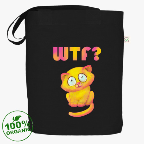 Сумка шоппер с принтом Кот