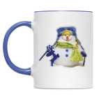 Добрый и пушистый снеговик