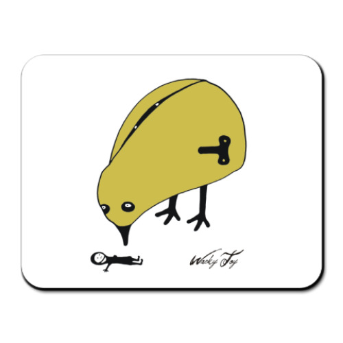 Коврик для мыши с принтом Заводной цыпленок