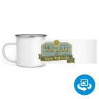 Кружка металлическая белая (круговая запечатка)