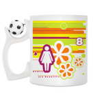 Кружка с футбольным мячиком