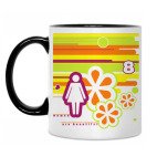 Кружка двухцветная