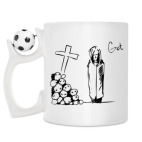 Кружка с футбольным мячиком