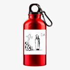 Металлическая бутылка 400 мл UV-DTF