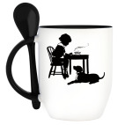 Кружка с ложкой