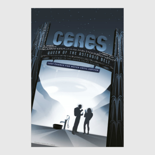 Постер с принтом Ceres: queen of the asteroid belt