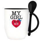 Кружка с ложкой