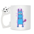 Кружка с футбольным мячиком