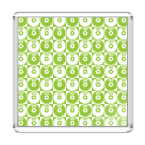 Магнит с принтом  CD Pattern