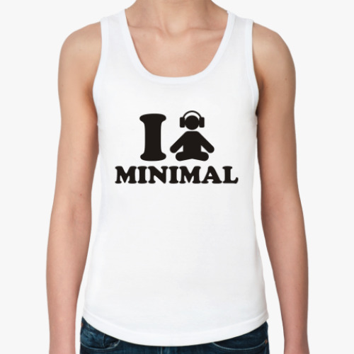 Женская майка с принтом I Minimal