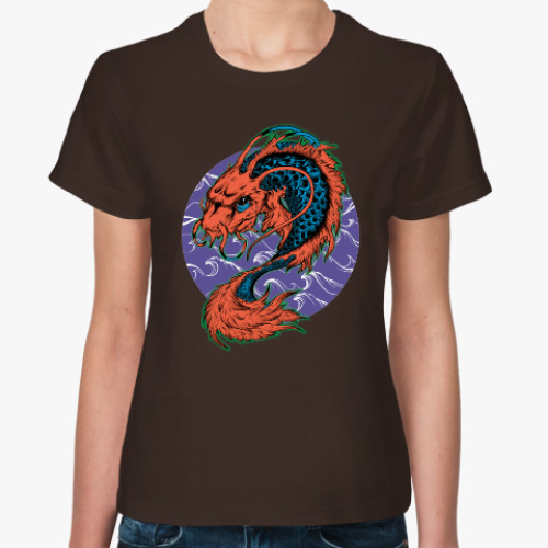 Женская футболка Dragon Fish