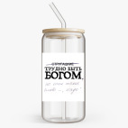 Банка с бамбуковой крышкой