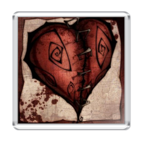 Магнит с принтом Сердце