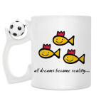 Кружка с футбольным мячиком