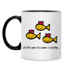 Кружка двухцветная