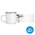 Кружка металлическая белая (круговая запечатка)