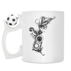 Кружка с футбольным мячиком