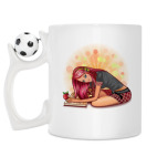Кружка с футбольным мячиком
