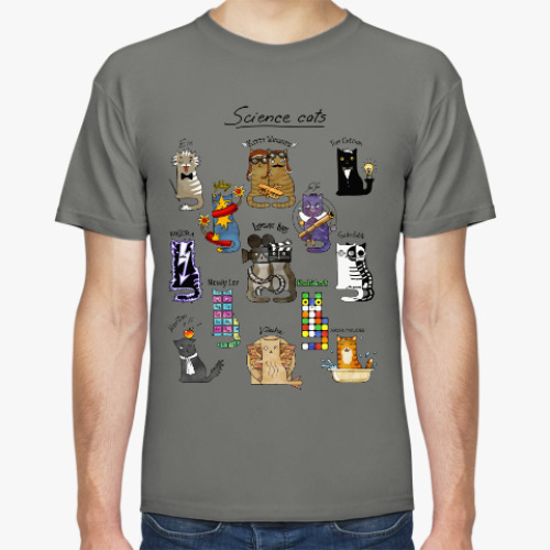 Футболка Научные коты. Магнитное поле