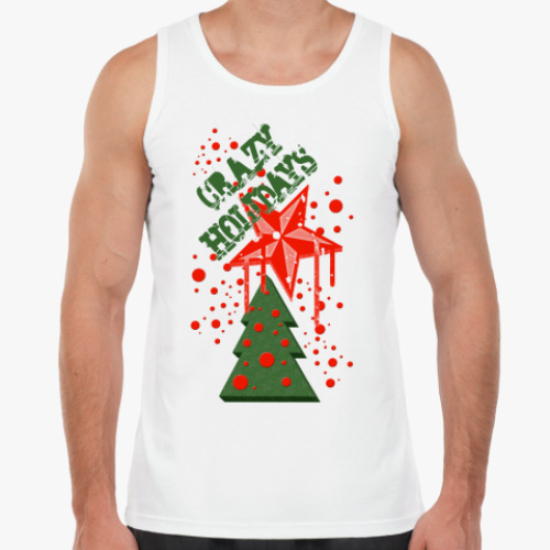 Майка с принтом Сумасшедшие праздники