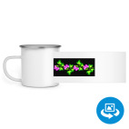 Кружка металлическая белая (круговая запечатка)