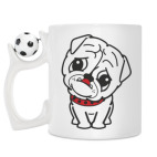 Кружка с футбольным мячиком