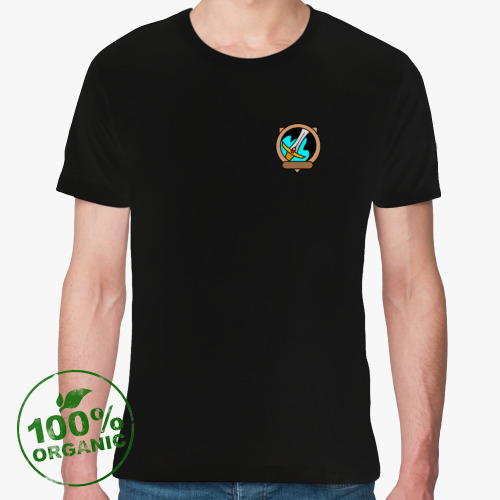 Футболка из органик-хлопка с принтом Umbralumen Классическая иконка Воина