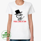 Женская футболка органик