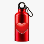 Металлическая бутылка 400 мл UV-DTF