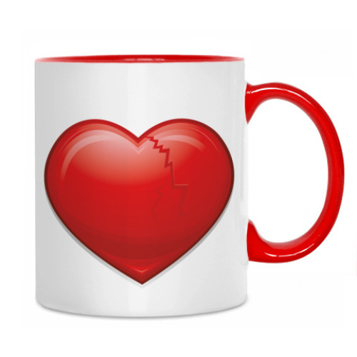 Кружка с принтом Сердце