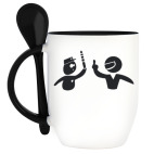 Кружка с ложкой