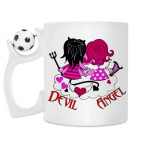 Кружка с футбольным мячиком