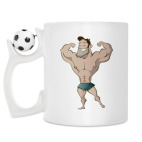 Кружка с футбольным мячиком