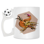 Кружка с футбольным мячиком