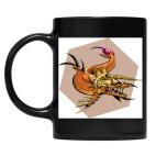 Кружка цветная UV-DTF