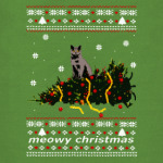 Новогодний свитер с котом
