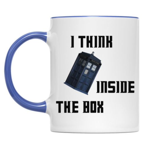 Кружка I think inside the box