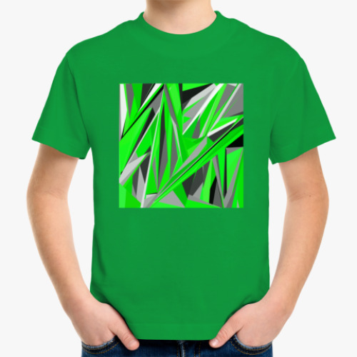 Детская футболка с принтом Геометрия цвета арт