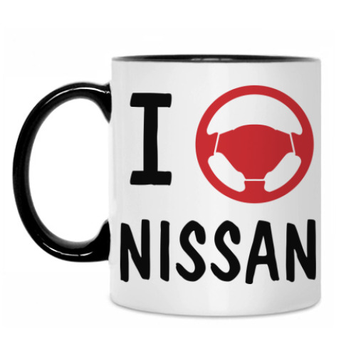 Кружка с принтом Я рулю NISSAN