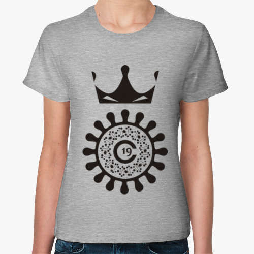 Женская футболка с принтом CORONAVIRUS COVID-19 Корона вирус