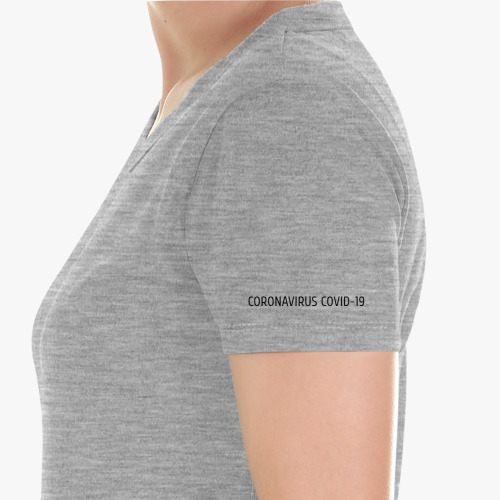 Женская футболка с принтом CORONAVIRUS COVID-19 Корона вирус