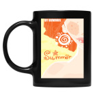 Кружка цветная UV-DTF