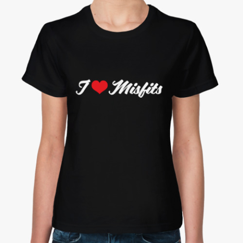Женская футболка I love Misfits