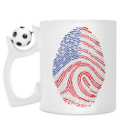 Кружка с футбольным мячиком